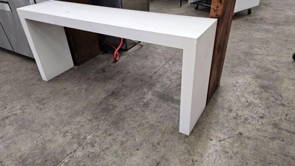 APPROX. 66" WHITE DISPLAY TABLE / COUNTER