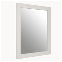 $21  Rectangle Mirror 12 x 16  White for Entry