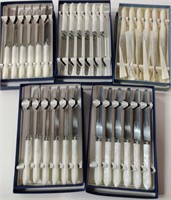 5 Sets Of Sheffield Stainless Steel Knives