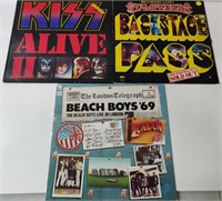 Records Incl Kiss, Beach Boys, Etc.