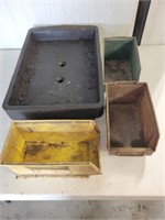 Oil catch cans and bolt bins
