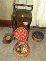 Sewing stand and sewing boxes