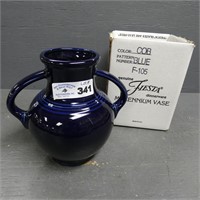 8" Fiestaware Cobalt Blue Millennium Vase