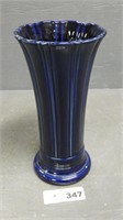 10" Fiestaware Cobalt Blue Glass Vase