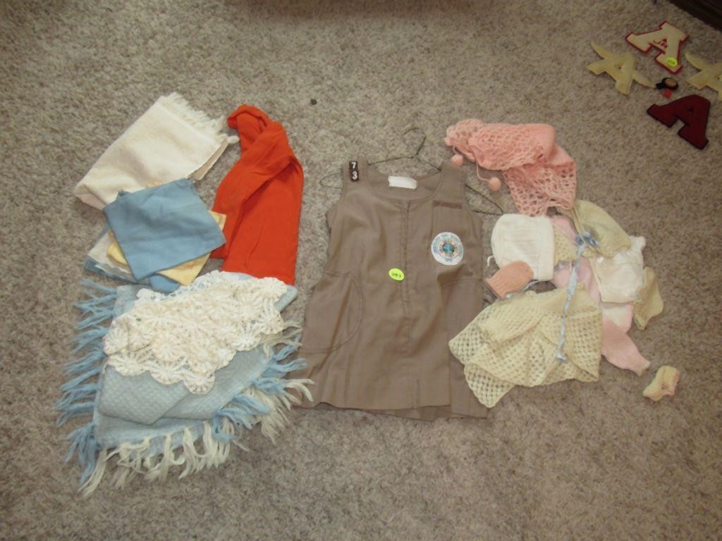 Girl Scout outfit and baby clothing