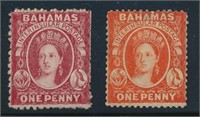 BAHAMAS #11 & #16 MINT FINE HR