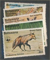 BOTSWANA #182-186 MINT VF-EXTRA FINE LH
