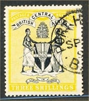 BRITISH CENTRAL AFRICA #27 USED VF