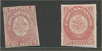 CANADA NEWFOUNDLAND #20 & #23 MINT FINE-VF H