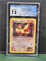 7.5 Near Mint Pokemon Card Rocket's Moltres