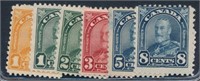 CANADA #162-164, #167, #170 & #171 MINT FINE-VF NH