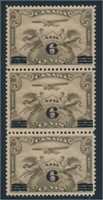 CANADA #C3 STRIP OF 3 MINT VF NH