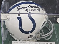 Lenny Moore (HOF) Colts Mini Helmet See Size