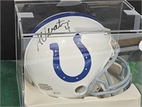 Adam Vinatieri Signed Colts Mini Helmet See Size