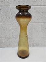 19" H Amber Vase