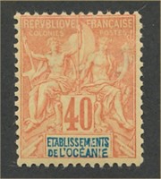 FRENCH POLYNESIA #15 MINT FINE H