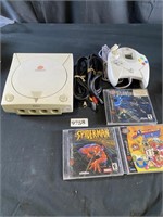 Sega Dreamcast - with 1 controller and games