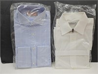 Dress Shirts LS Thomas Pink & Belvest Italy NEW