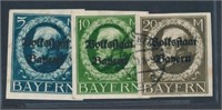 GERMANY BAVARIA #173-175 USED EXTRA FINE