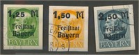 GERMANY BAVARIA #234-236 USED EXTRA FINE
