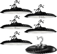 250W UFO LED High Bay Light 37500lm - 6Pack