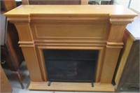 Electric fireplace. Measures: 44" H x 48" W x 15"