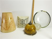 Vintage Lamp Shade,Globe,Glass