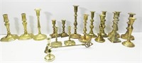Various Size Brass Candle Holders