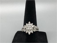 Diamond Starburst Cocktail Ring