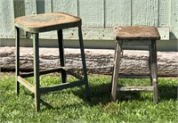 Vintage Stool-One Metal  Lyon Co.