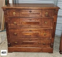 Walnut Country Victorian Dresser