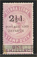 SIERRA LEONE #59A MINT AVE NG