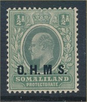 SOMALILAND #O11a MINT FINE H