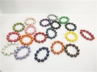 Multi Colored Beaded Bracelets