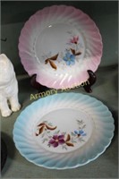 2 HAND PAINTED PLATES