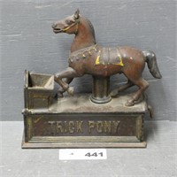 Nice Early Trick Pony Cast Iron Mechanical Bank