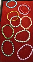 Assorted Polished Imatation Pearl Bracelets