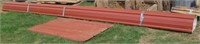 Full 20ft Sheet of Red Tin Roofing + 38" x 67" Pcs