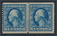 USA #355 LINE PAIR MINT FINE HH