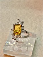 2ct Citrine set in Sterling Silver,