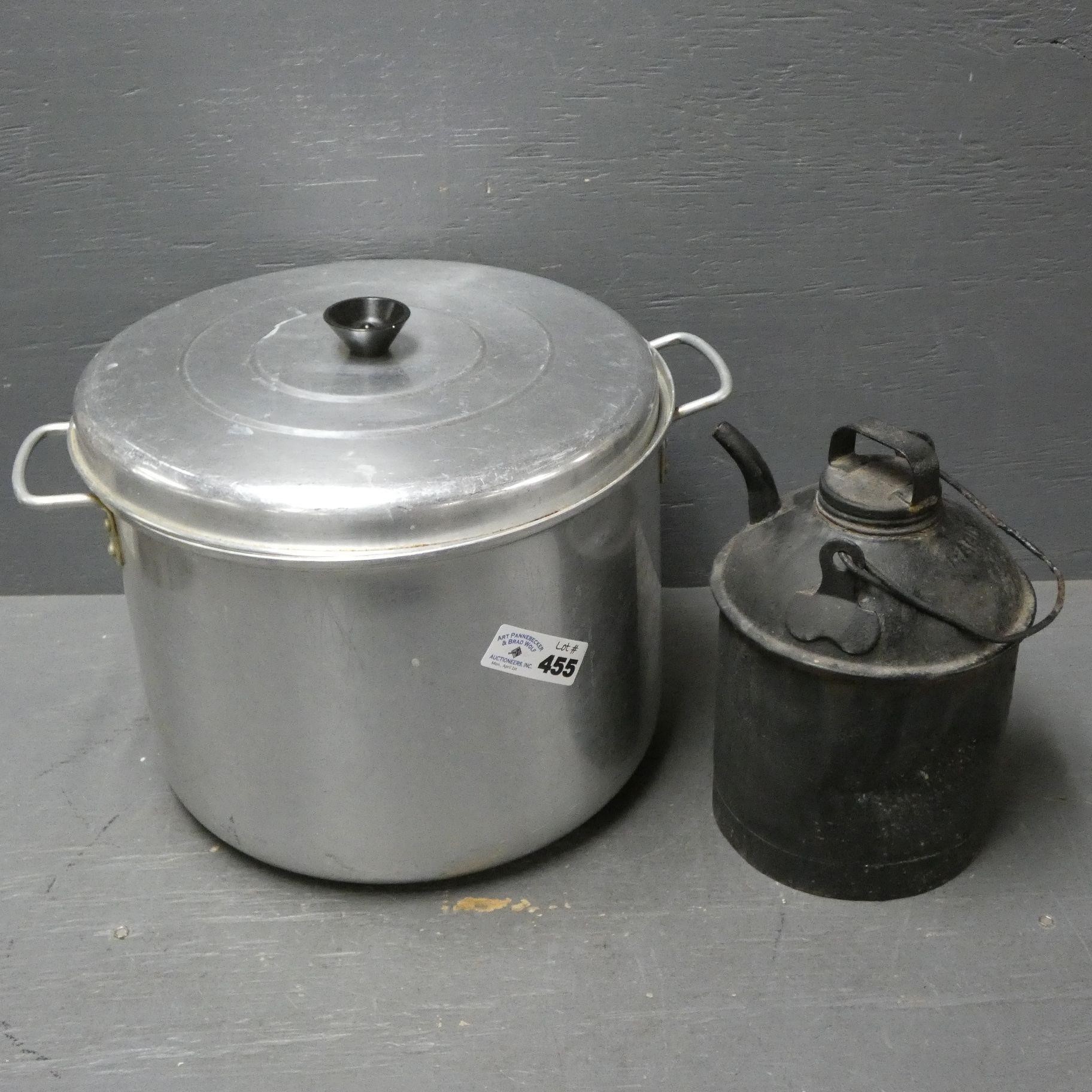 Aluminum Canner, Primitive Gas Can