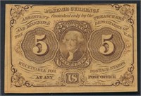 USA #PC5 FRACTIONAL CURRENCY MINT FINE-VF NGAI