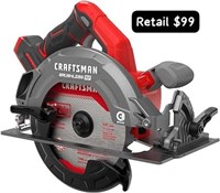 CRAFTSMAN Cordless Saw, 7-1/4", Bare Tool Only
