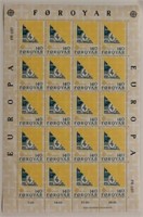 FAROE ISLANDS #43//476 SHEETS MINT VF NH