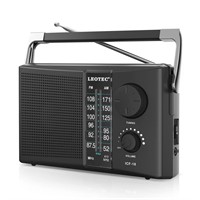LEOTEC Portable AM FM Radio with Best Reception,Ba