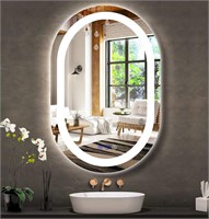 $160  24x16 Oval LED Vanity Mirror  Dimmable