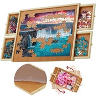 NEW-$100 1000 Piece Wooden Jigsaw Puzzle Board