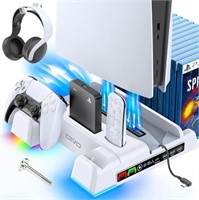 PS5 / PS5 Slim Stand and Cooling Station with RGB