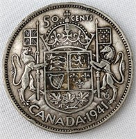 1941 CAD HALF DOLLAR