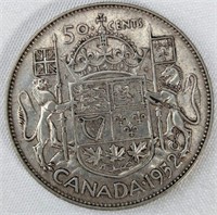 1952 CAD HALF DOLLAR